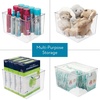 image:imageiDesign Storage Bin with Handles 12 x 10 x 8 Clear  For Kitchen Pantry Cabinet Nursery CraftsPack of 4