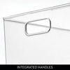 image:imageiDesign Storage Bin with Handles 12 x 10 x 8 Clear  For Kitchen Pantry Cabinet Nursery CraftsPack of 8