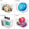 image:imageiDesign Storage Bins with Handles Set of 2 Clear  Organizer Bins For Kitchen Pantry Bathroom or Home OfficePack of 1