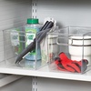 image:imageiDesign Storage Bins with Handles Set of 2 Clear  Organizer Bins For Kitchen Pantry Bathroom or Home OfficePack of 2