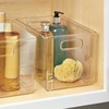 image:imageiDesign Storage Bins with Handles Set of 2 Clear  Organizer Bins For Kitchen Pantry Bathroom or Home OfficePack of 4