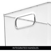 image:imageiDesign Storage Bins with Handles Set of 2 Clear  Organizer Bins For Kitchen Pantry Bathroom or Home OfficePack of 4