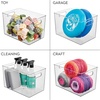 image:imageiDesign Storage Bins with Handles Set of 2 Clear  Organizer Bins For Kitchen Pantry Bathroom or Home OfficePack of 4