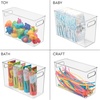 image:imageiDesign Tall Plastic Storage Bin with Handles for Fridge or Freezer  Set of 8  Clear  Made in USAPack of 1