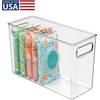 image:imageiDesign Tall Plastic Storage Bin with Handles for Fridge or Freezer  Set of 8  Clear  Made in USAPack of 1