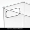 image:imageiDesign Tall Plastic Storage Bin with Handles for Fridge or Freezer  Set of 8  Clear  Made in USAPack of 2