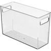 image:imageiDesign Tall Plastic Storage Bin with Handles for Fridge or Freezer  Set of 8  Clear  Made in USAPack of 4