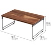 image:imageiDesign The Ra Safford Collection Acacia Wood and Wire Serving Tray 145 x 75 x 32Riser  Large