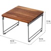 image:imageiDesign The Ra Safford Collection Acacia Wood and Wire Serving Tray 145 x 75 x 32Riser  Small