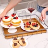 image:imageiDesign The Ra Safford Collection Acacia Wood and Wire Serving Tray 145 x 75 x 32Tray