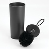 image:imageiDesign Toilet Brush and Holder for Bathroom  ClearMatte Black