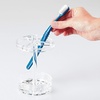image:imageiDesign Toothbrush Holder Clear  For Normal to Large Toothbrushes Fits Spin Brushes Holds ToothpasteClear