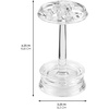 image:imageiDesign Toothbrush Holder Clear Pack of 2  4 Divided Sections For Bathroom or VanityClear