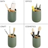 image:imageiDesign Toothbrush Holder Matte Black  Removable Wood Divider For Bathroom CountertopsMoss