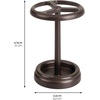 image:imageiDesign Toothbrush Holder for Bathroom  3Section 2Pack Bronze  Toothbrush Stand for CountertopPack of 2