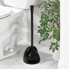 image:imageiDesign Una Toilet Plunger with Holder White 58 x 58 x 195  BPAFree PlasticBlack