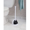image:imageiDesign Una Toilet Plunger with Holder White 58 x 58 x 195  BPAFree PlasticWhite