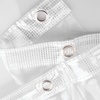 image:imageiDesign Vinyl Shower Curtain Liner 72 x 72 Clear  12 Grommets Weighted Magnets72x96