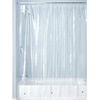 image:imageiDesign Vinyl Shower Liner PVCFree Curtain with Magnets for Master Guest Kids Bathroom Bathtub Long ClearClear