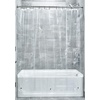 image:imageiDesign Vinyl Shower Liner PVCFree Mold and MildewResistant Curtain for Master Guest Kids Bathroom Bathtub 72 x 72  ClearClear