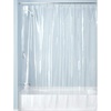 image:imageiDesign Vinyl Shower Liner PVCFree Mold and MildewResistant Curtain for Master Guest Kids Bathroom Bathtub 72 x 72  ClearClear