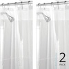 image:imageiDesign Vinyl Shower Liner PVCFree Mold and MildewResistant Curtain for Master Guest Kids Bathroom Bathtub 72 x 72  ClearClear