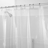 image:imageiDesign Vinyl Shower Liner PVCFree Mold and MildewResistant Curtain for Master Guest Kids Bathroom Bathtub 72 x 72  ClearClear