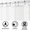 image:imageiDesign Vinyl Shower Liner PVCFree Mold and MildewResistant Curtain for Master Guest Kids Bathroom Bathtub 72 x 72  ClearClear