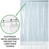 image:imageiDesign Vinyl Shower Liner PVCFree Mold and MildewResistant Curtain for Master Guest Kids Bathroom Bathtub 72 x 72  ClearClear