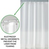 image:imageiDesign Vinyl Shower Liner PVCFree Mold and MildewResistant Curtain for Master Guest Kids Bathroom Bathtub 72 x 72  ClearFrost