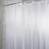image:imageiDesign Vinyl Shower Liner PVCFree Mold and MildewResistant Curtain for Master Guest Kids Bathroom Bathtub 72 x 72  ClearLavender