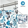 image:imageiDesign Watercolor Daisies Polyester Shower Curtain  12 Reinforced Buttonholes  72 x 72  OrangeBlue