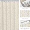image:imageiDesign Watercolor Daisies Polyester Shower Curtain  12 Reinforced Buttonholes  72 x 72  OrangeCream