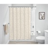 image:imageiDesign Watercolor Daisies Polyester Shower Curtain  12 Reinforced Buttonholes  72 x 72  OrangeCream