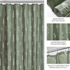 image:imageiDesign Watercolor Daisies Polyester Shower Curtain  12 Reinforced Buttonholes  72 x 72  OrangeGreen