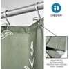 image:imageiDesign Watercolor Daisies Polyester Shower Curtain  12 Reinforced Buttonholes  72 x 72  OrangeGreen