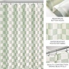 image:imageiDesign Watercolor Daisies Polyester Shower Curtain  12 Reinforced Buttonholes  72 x 72  OrangeGreenWhite