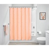 image:imageiDesign Watercolor Daisies Polyester Shower Curtain  12 Reinforced Buttonholes  72 x 72  OrangeNaranja