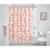 image:imageiDesign Watercolor Daisies Polyester Shower Curtain  12 Reinforced Buttonholes  72 x 72  OrangePink