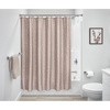 image:imageiDesign Watercolor Daisies Polyester Shower Curtain  12 Reinforced Buttonholes  72 x 72  OrangeTaupeWhite