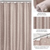 image:imageiDesign Watercolor Daisies Polyester Shower Curtain  12 Reinforced Buttonholes  72 x 72  OrangeTaupeWhite