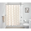 image:imageiDesign Watercolor Daisies Polyester Shower Curtain  12 Reinforced Buttonholes  72 x 72  OrangeTaupeYellow