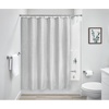 image:imageiDesign Watercolor Daisies Polyester Shower Curtain  12 Reinforced Buttonholes  72 x 72  OrangeWhiteGray