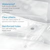 image:imageiDesign Waterproof PEVA Bathroom Shower Curtain Liner  72 x 72 White  Waterproof Use Alone or With Fabric CurtainClear