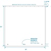image:imageiDesign Waterproof PEVA Bathroom Shower Curtain Liner  72 x 72 White  Waterproof Use Alone or With Fabric CurtainClear