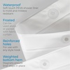 image:imageiDesign Waterproof PEVA Bathroom Shower Curtain Liner  72 x 72 White  Waterproof Use Alone or With Fabric CurtainFrost