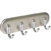 image:imageiDesign York Adhesive Backed Key Holder for Wall 15 x 7 x 55 Brushed Stainless SteelChrome