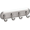 image:imageiDesign York Adhesive Backed Key Holder for Wall 15 x 7 x 55 Brushed Stainless SteelChrome