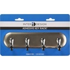 image:imageiDesign York Adhesive Backed Key Holder for Wall 15 x 7 x 55 Brushed Stainless SteelChrome