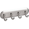 image:imageiDesign York Adhesive Backed Key Holder for Wall 15 x 7 x 55 Brushed Stainless SteelChrome